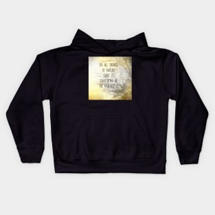 Nature Quote Aristotle Literary Quote Kids Hoodie